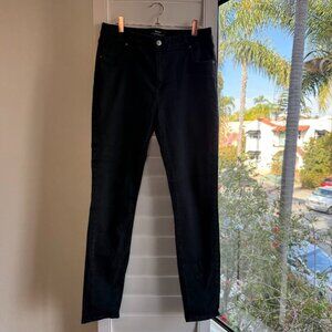 Cotton:On midrise stretch skinny jeans in black size 10